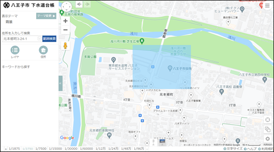 検索範囲の作図 検索範囲の作図