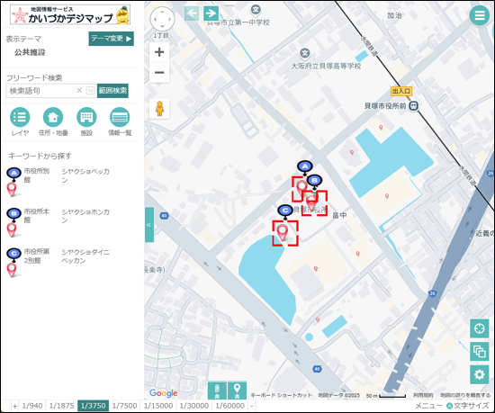 範囲検索の結果 範囲検索の結果