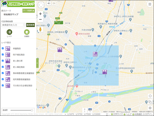 検索範囲の作図 検索範囲の作図