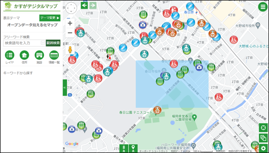 検索範囲の作図 検索範囲の作図