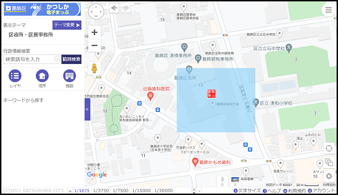 検索範囲の作図 検索範囲の作図
