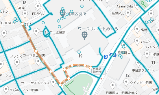 案内用ラインの編集 案内用ラインの編集