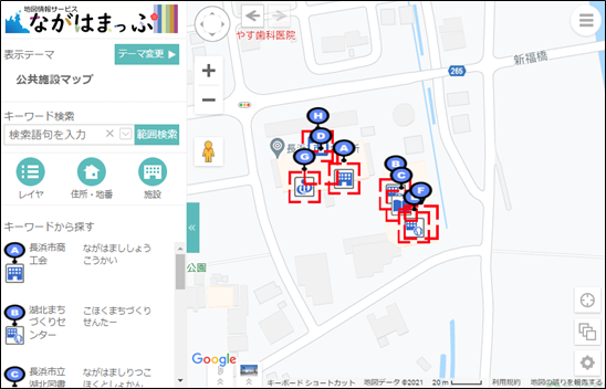 範囲検索の結果 範囲検索の結果