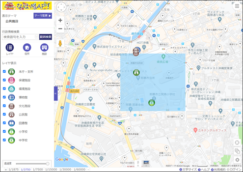 検索範囲の作図 検索範囲の作図