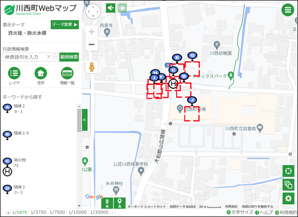 範囲検索の結果 範囲検索の結果
