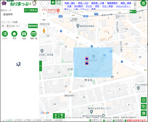 検索範囲の作図 検索範囲の作図