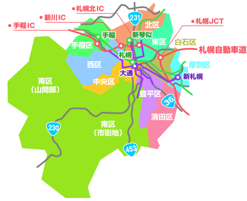 地図から場所を探す