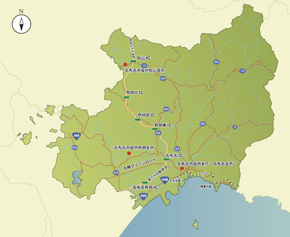 地図から場所を探す