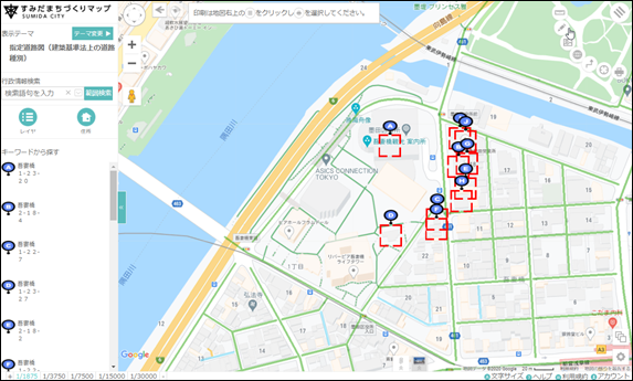 範囲検索の結果 範囲検索の結果
