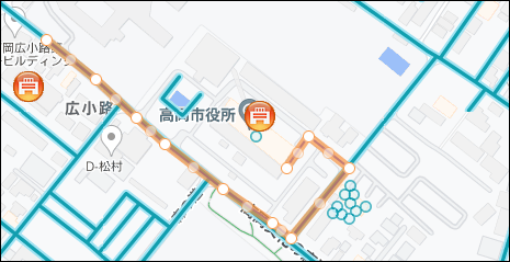 案内用ラインの編集 案内用ラインの編集
