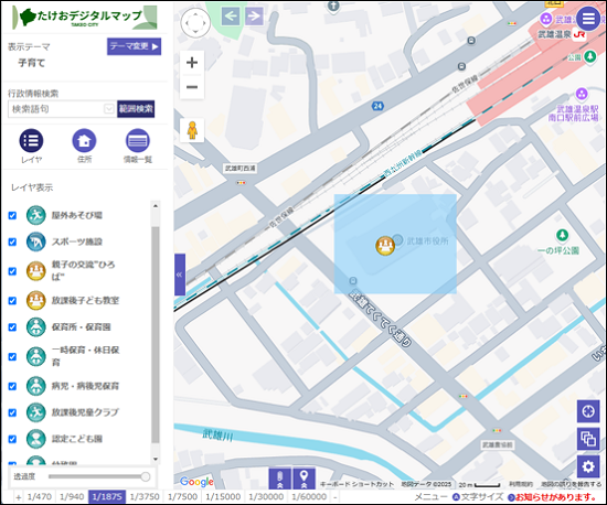 検索範囲の作図 検索範囲の作図